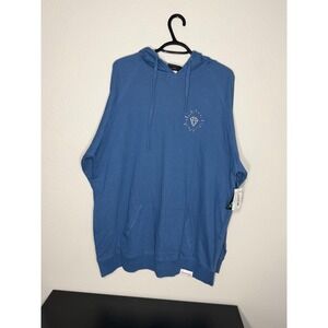 Diamond Supply‎ Co Mens XL Blue Pullover Hoodie Diamond Graphic French Terry NWT